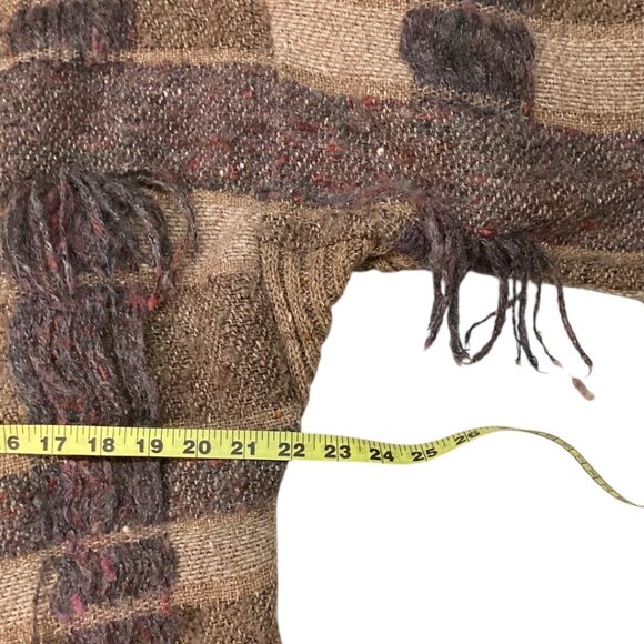 Vintage Gil Aimbez Pour/For Static Boho Fringe Knit Sweater Cardigan Size Small - Picture 6 of 9
